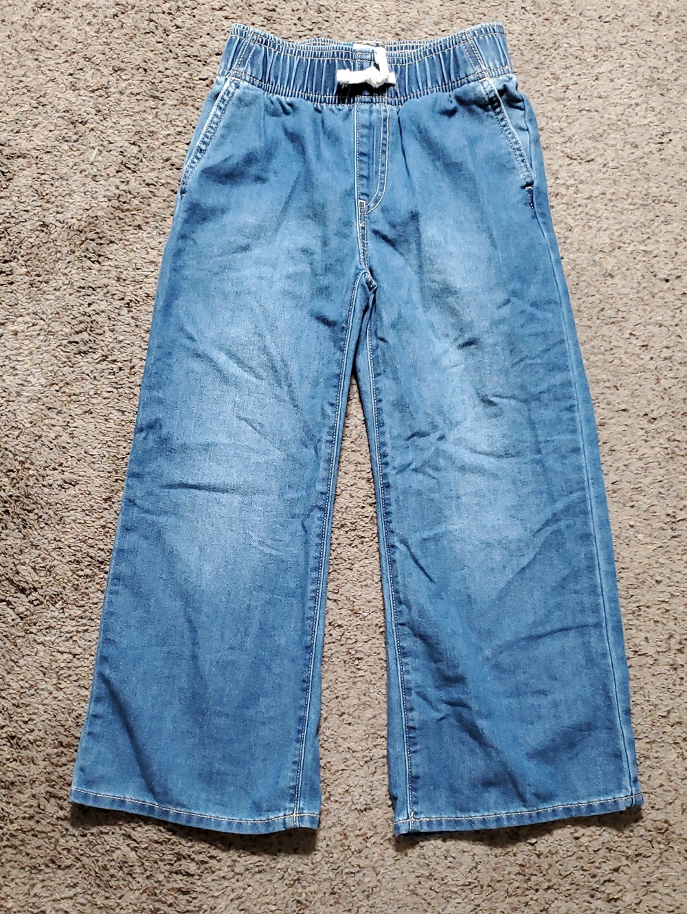 Old Navy Light Blue Kids Wide-Leg Denim Jeans S 6/7